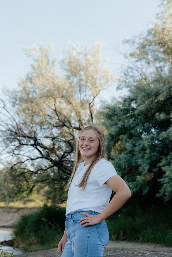 Spring senior photos in Miles City